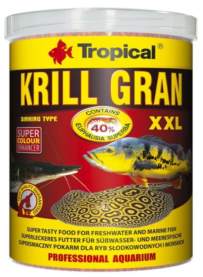 Tropical Krill Gran XXL Super Tasty Food for Large Species of Omnivorous and Carnivorous Freshwater & Saltwater Fish 250ml/125g - 61344 - Image 1